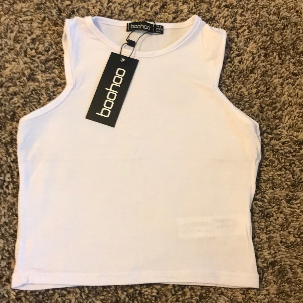 White crop top